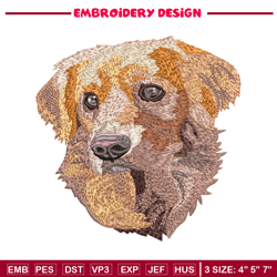 Brown dog embroidery design, brown dog embroidery, animal design, embroidery file, logo shirt, Digital download.