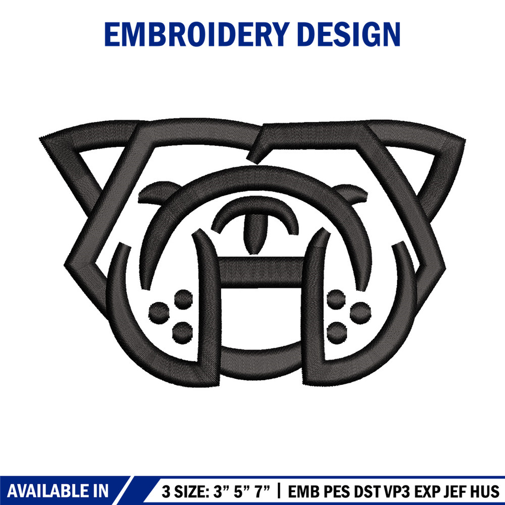 Bull dog embroidery design, Bull embroidery, Embroidery file, Embroidery shirt, Emb design, Digital download.jpg