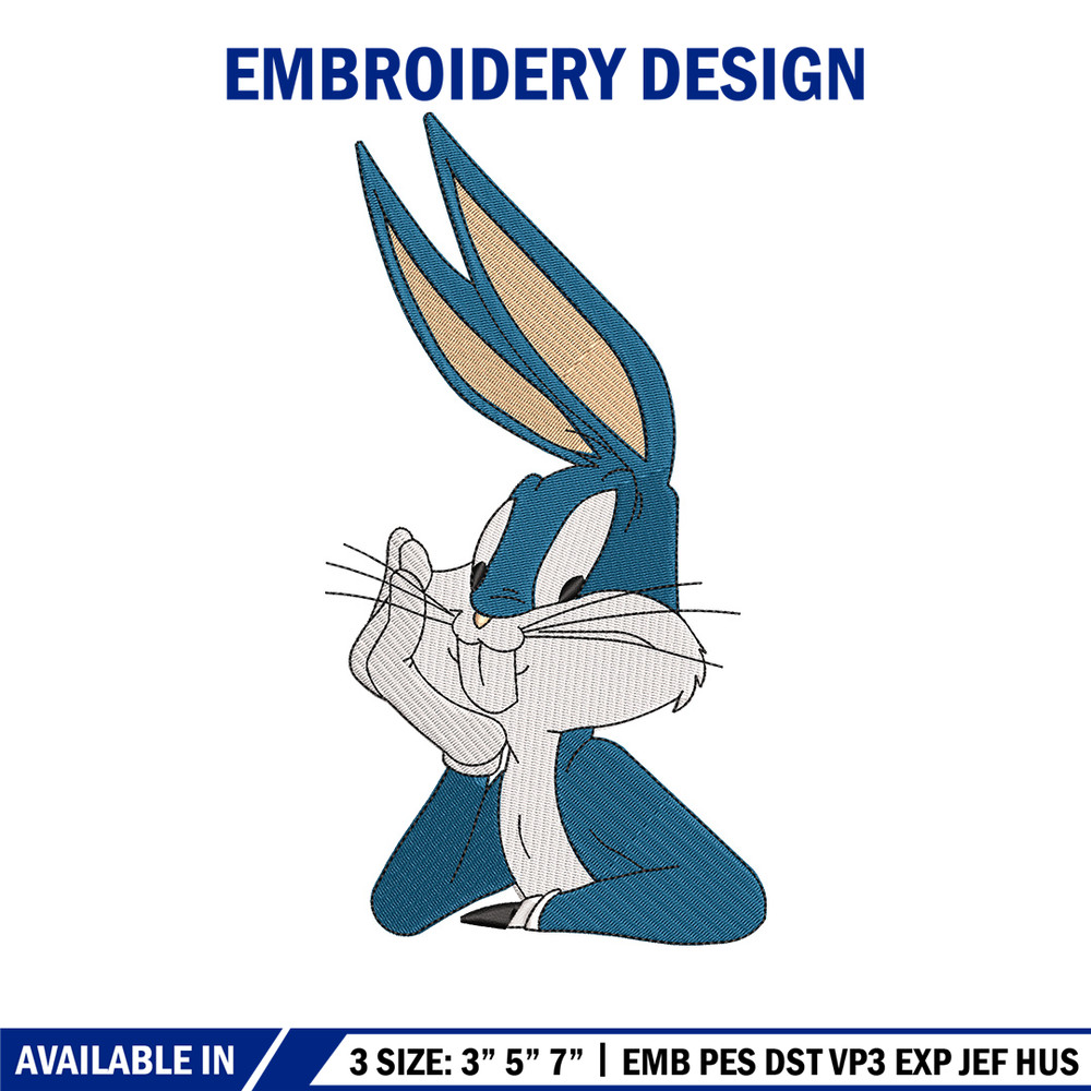 Bunny cartoon embroidery design, Cartoon embroidery, Embroidery file, Embroidery shirt, Emb design, Digital download.jpg