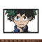 Izuku Midoriya embroidery design, My hero academia embroidery, anime design, embroidery file, Digital download.jpg