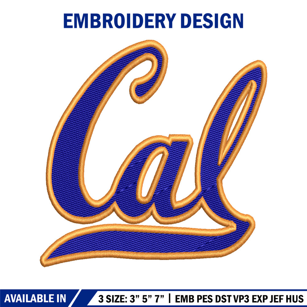 California Golden Bears embroidery design, California Golden Bears embroidery, logo Sport embroidery, NCAA embroidery..jpg