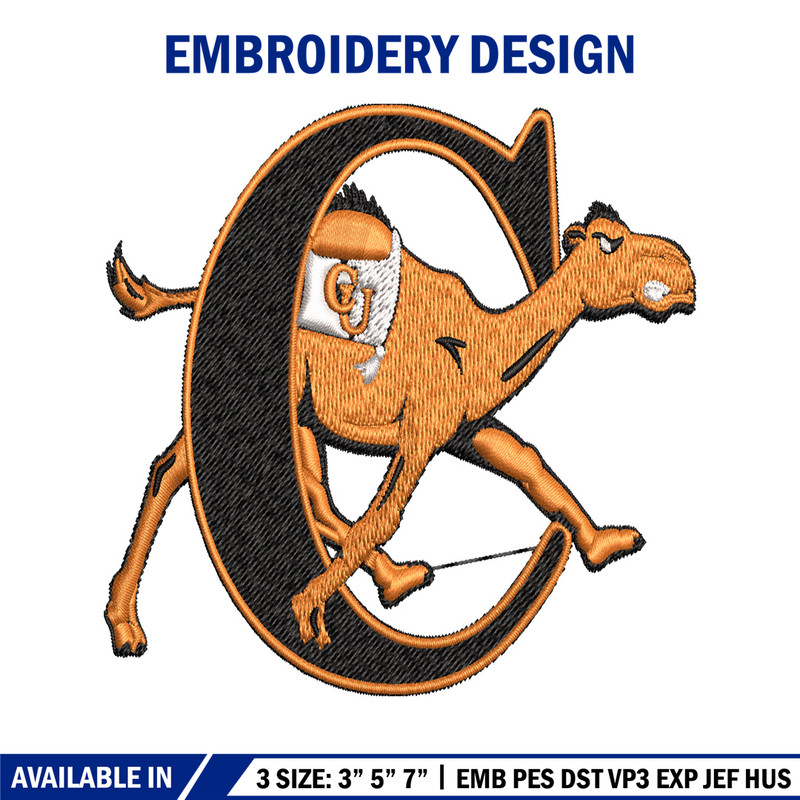 Campbell Fighting Camels embroidery design, Campbell Fighting Camels embroidery, Sport embroidery, NCAA embroidery..jpg
