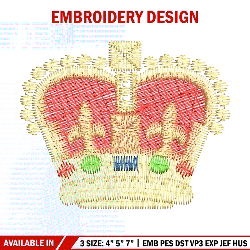 Crown embroidery design, Crown logo embroidery, logo design, Embroidery shirt, logo shirt, Instant download.jpg