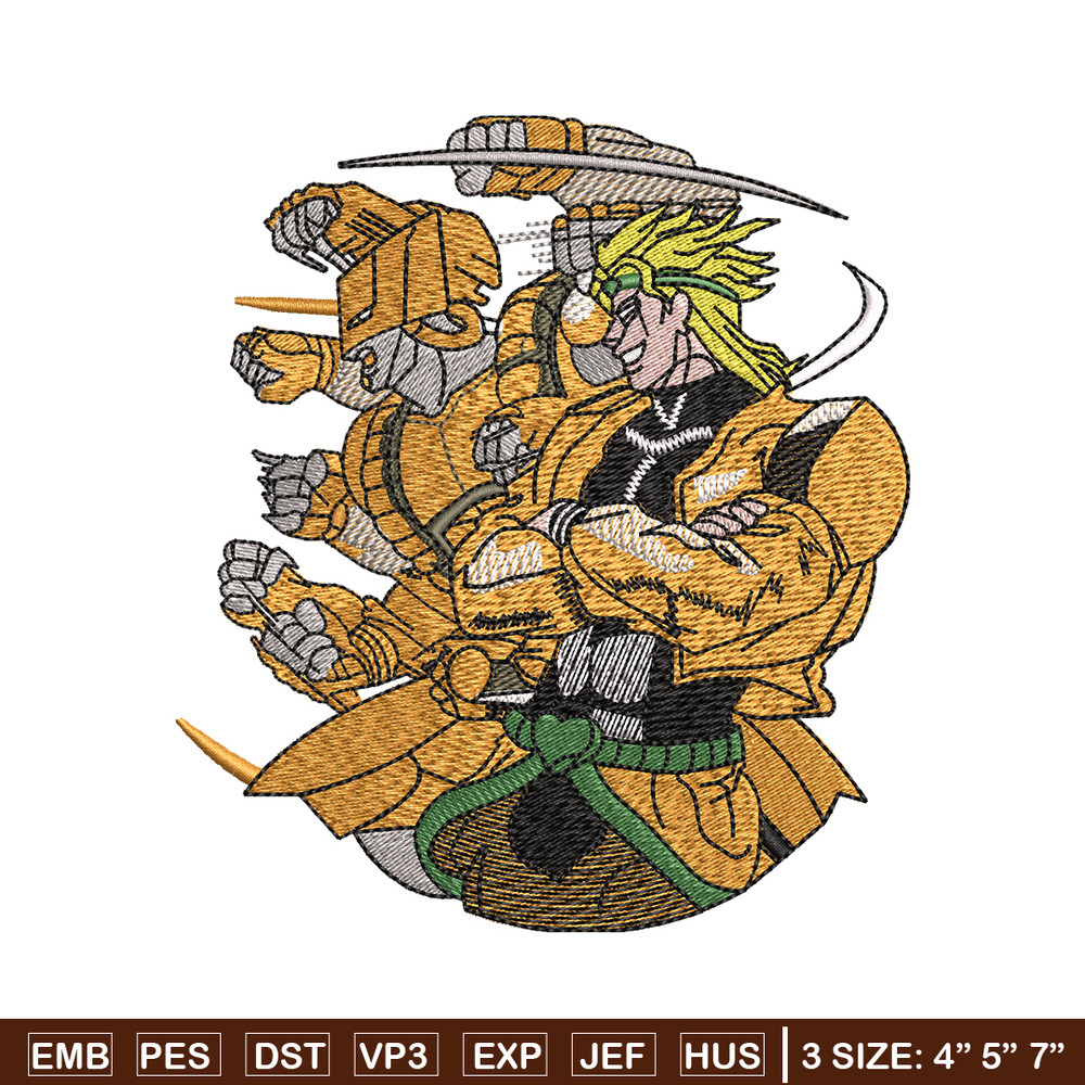 Jojo bizarre embroidery design, Jojo bizarre embroidery, Anime design, Embroidery file, Anime shirt, Instant download..jpg