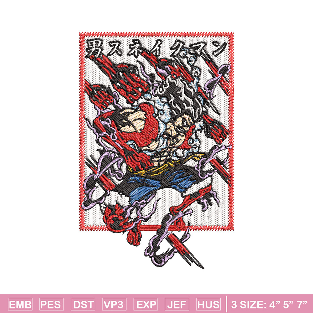 Luffy embroidery design, One piece embroidery, Anime design, Embroidery file, Embroidery shirt, Digital download (13).jpg