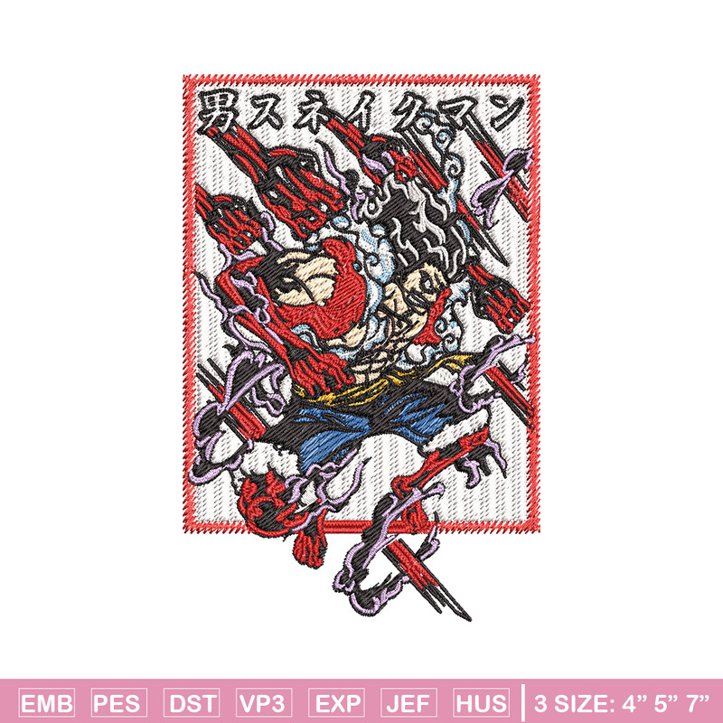 Luffy embroidery design, One piece embroidery, Anime design, Embroidery file, Embroidery shirt, Digital download (13).jpg