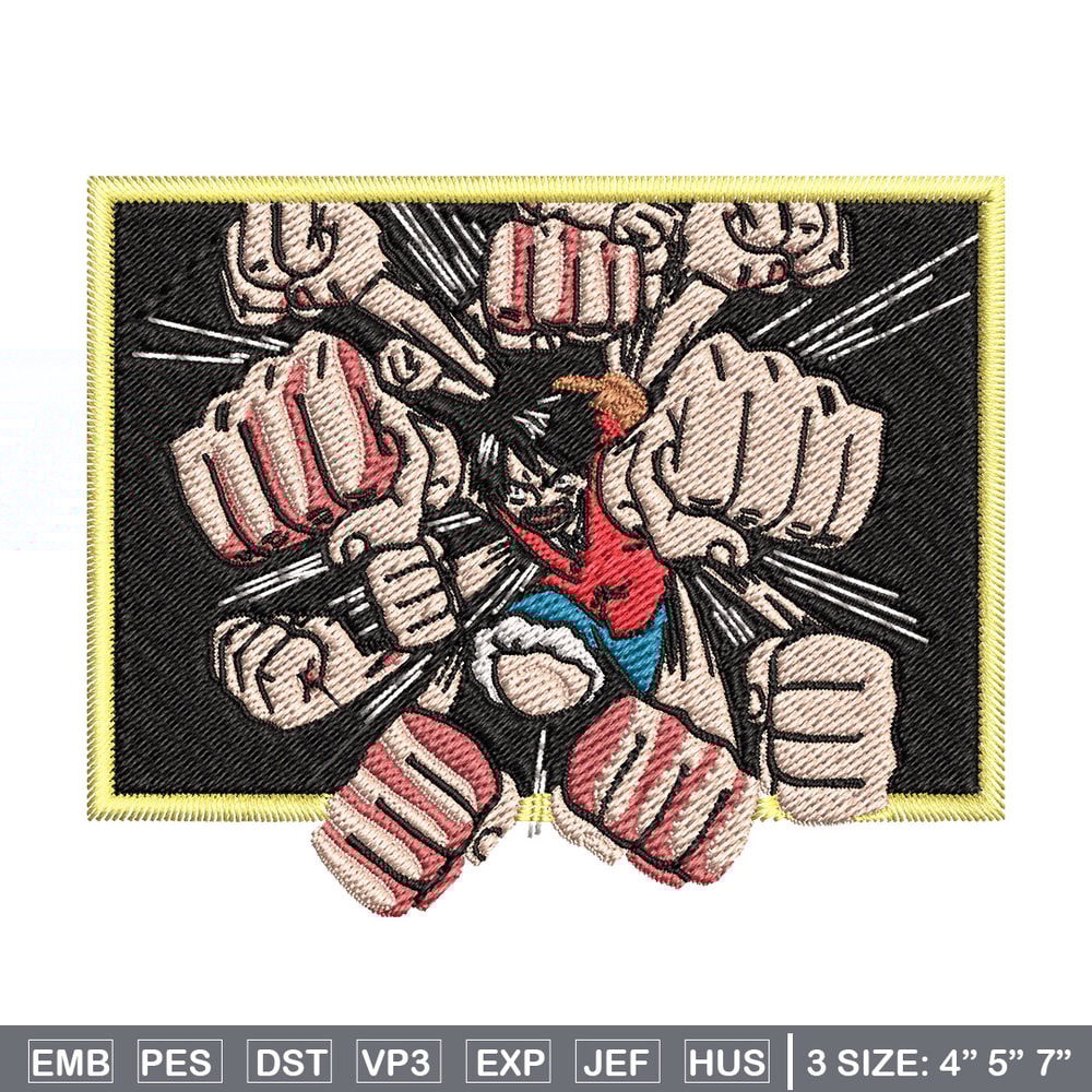 Luffy embroidery design, One piece embroidery, Anime design, Embroidery file, Embroidery shirt, Digital download (12).jpg