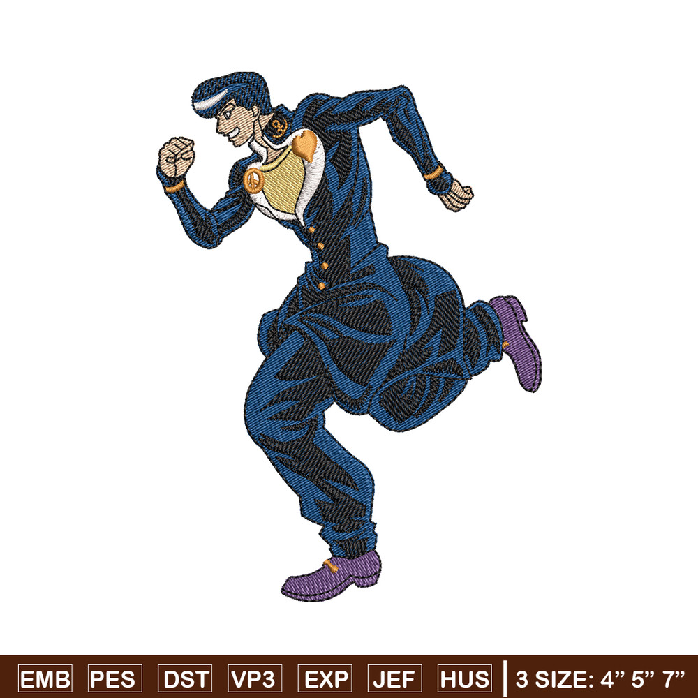 Josuke higashikata embroidery design, anime embroidery, logo design, anime shirt, Embroidery shirt, Instant download.jpg