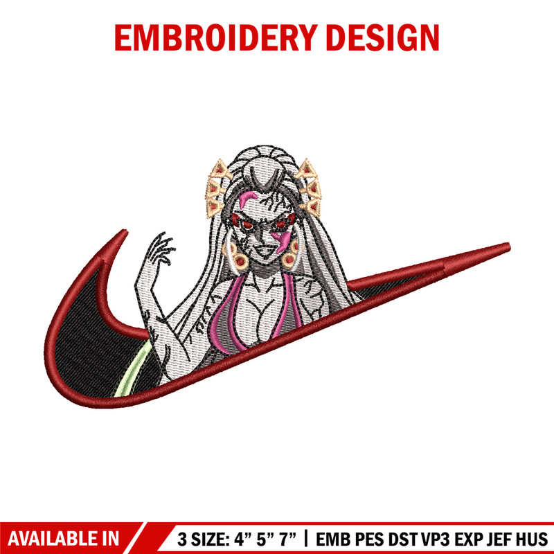 Daki x nike embroidery design, Demon slayer embroidery, Nike design, Embroidery shirt, Embroidery file, Digital download.jpg
