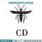 Cd mosquito embroidery design, Logo embroidery, Embroidery file, Embroidery shirt, Emb design, Digital download.jpg