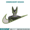 Cell nike embroidery design, Dragonball embroidery, Nike design, Embroidery shirt, Embroidery file, Digital download.jpg