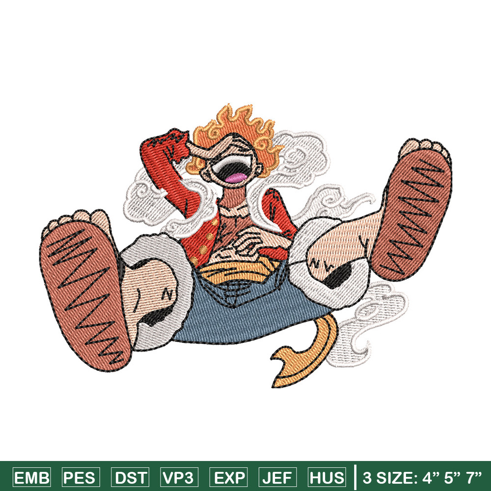 Luffy g5 laugh embroidery design, One piece embroidery,Anime design, Embroidery shirt, Embroidery file, Digital download.jpg