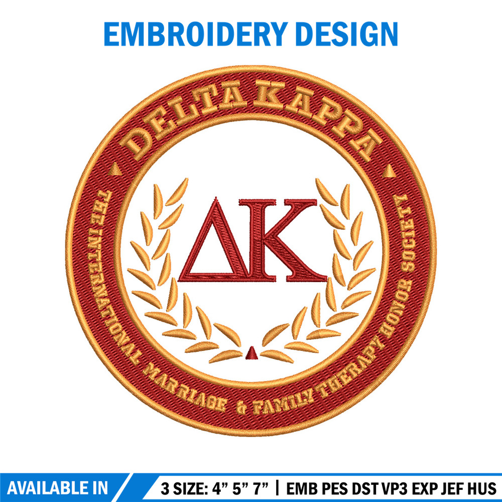 Delta Kappa embroidery design, Delta Kappa Logo embroidery, logo design, embroidery file, logo shirt, Digital download.jpg