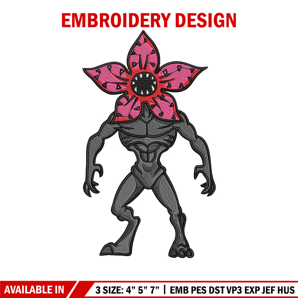 Demogorgon embroidery design, Demogorgon embroidery, Anime design, Embroidery shirt, Embroidery file, Digital download.jpg