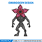 Demogorgon embroidery design, Demogorgon embroidery, Anime design, Embroidery shirt, Embroidery file, Digital download.jpg
