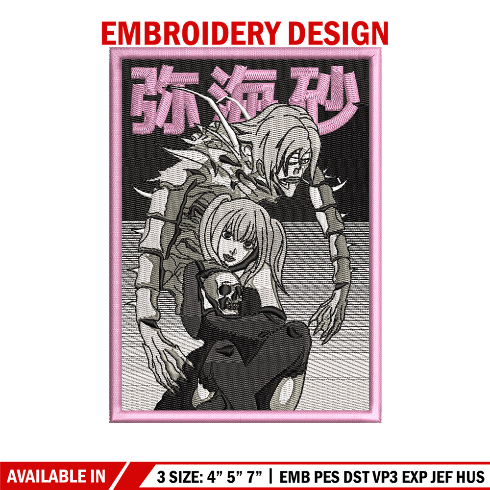 Demon rem embroidery design, Death note embroidery, Anime design, Embroidery shirt, Embroidery file, Digital download.jpg