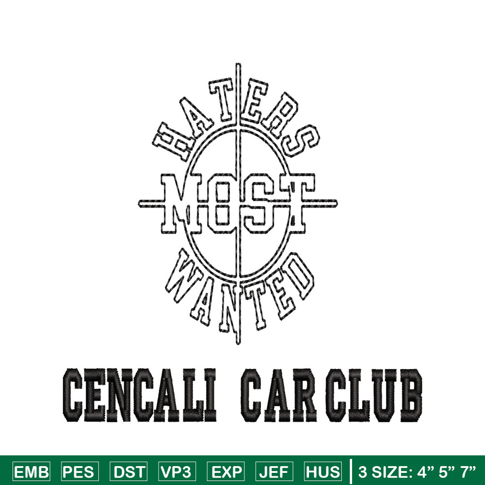 Cencali car club embroidery design, Cencali car club embroidery, logo design, embroidery file, Digital download..jpg