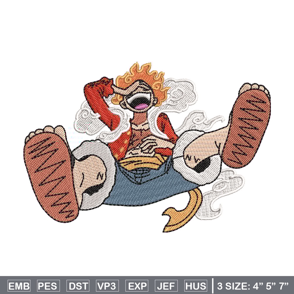 Luffy g5 laugh embroidery design, One piece embroidery,Anime design, Embroidery shirt, Embroidery file, Digital download.jpg