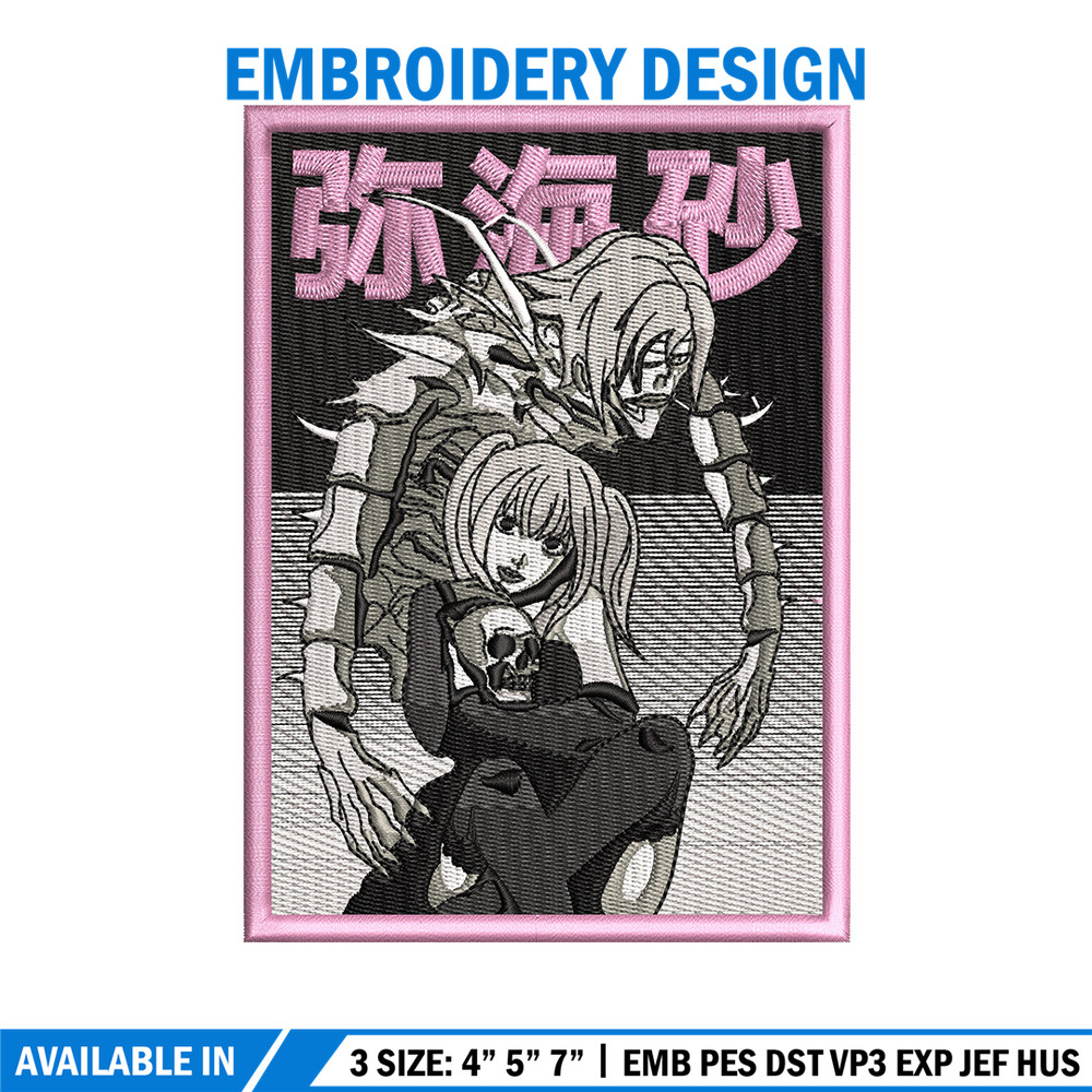 Demon rem embroidery design, Death note embroidery, Anime design, Embroidery shirt, Embroidery file, Digital download.jpg