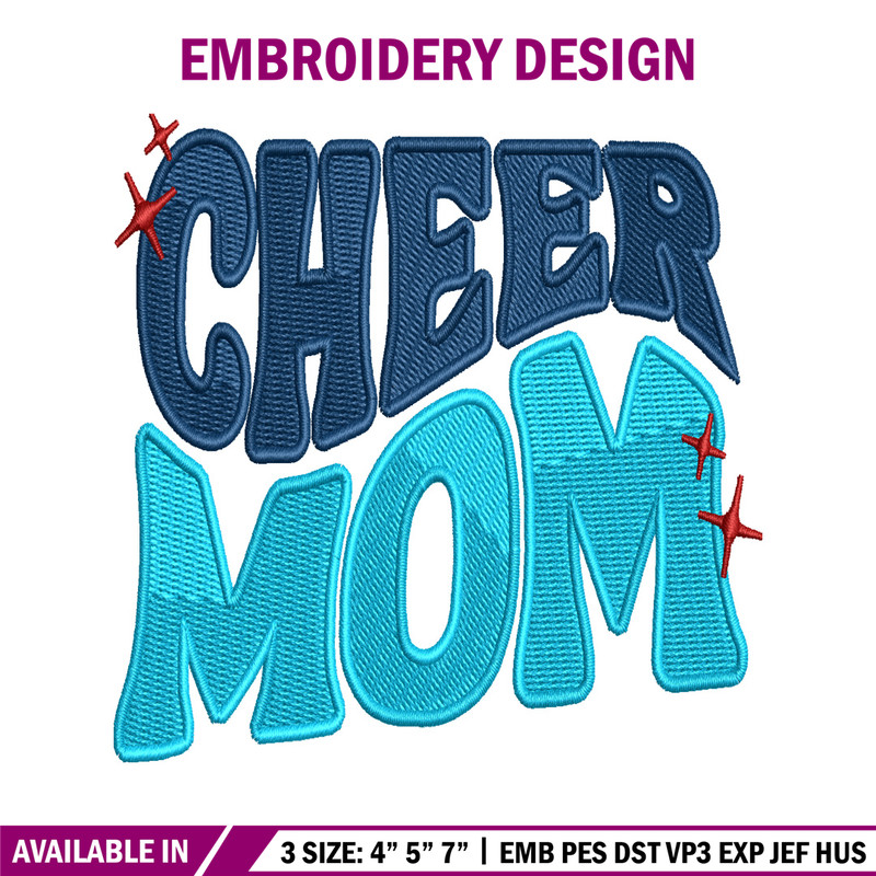 Cheer mom Logo embroidery design, Cheer mom Logo embroidery, embroidery file, logo design, logo shirt, Digital download.jpg