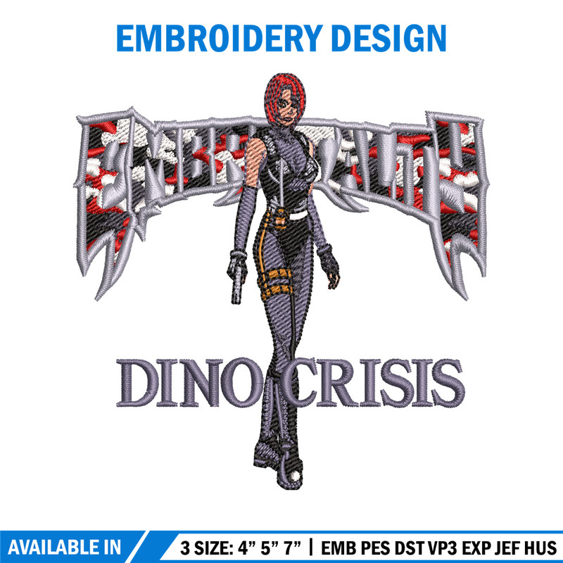 Dino Crisis embroidery design, Dino Crisis embroidery, logo design, embroidery file, logo shirt, Digital download..jpg