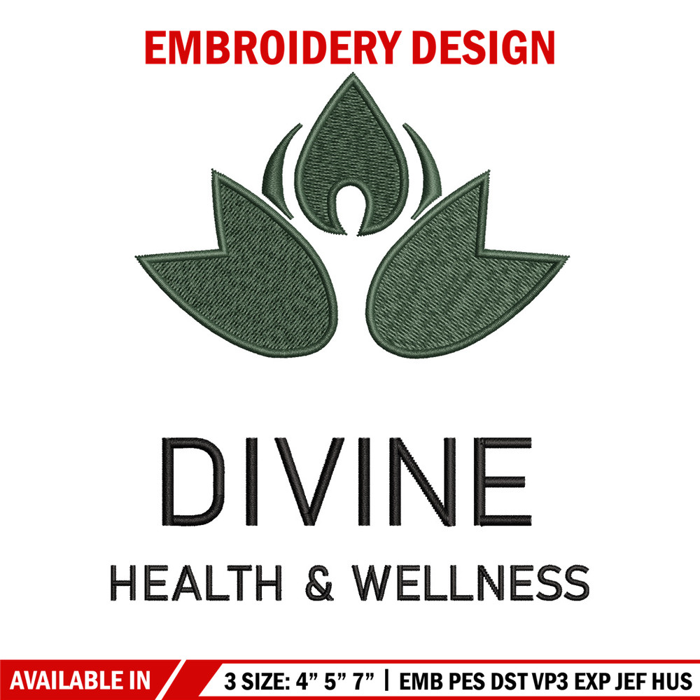 Divine logo embroidery design, Logo embroidery, Embroidery file, Embroidery shirt, Emb design, Digital download.jpg