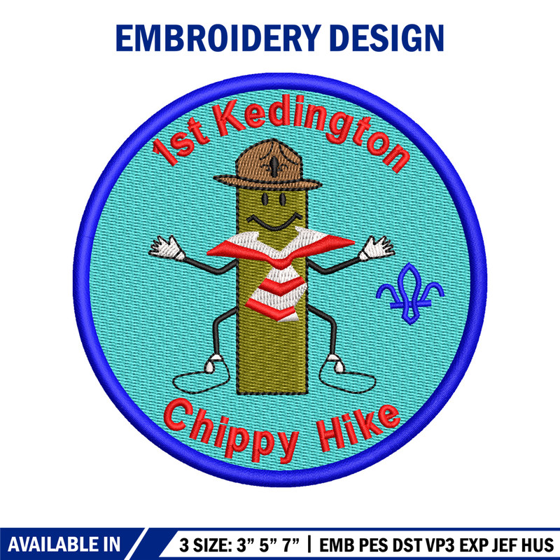 Chippy Hike logo embroidery design, Chippy Hike embroidery, embroidery file, logo design, logo shirt, Digital download.jpg