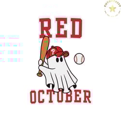 phillies philly red october cute ghost svg cutting file