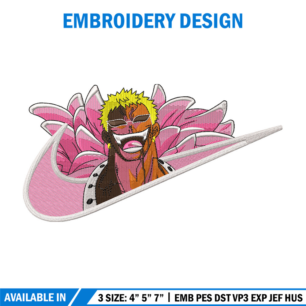Doffy nike embroidery design, One piece embroidery, Nike design, Embroidery shirt, Embroidery file, Digital download.jpg