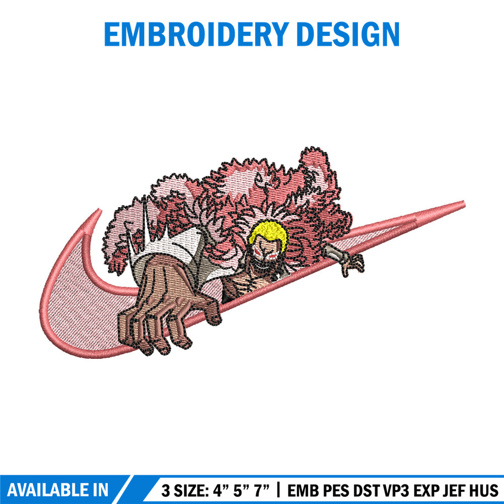 Doffy swoosh embroidery design, One piece embroidery, Nike design, Embroidery shirt, Embroidery file, Digital download.jpg