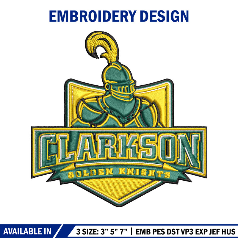 Clarkson Golden Knights embroidery design, Clarkson Golden Knights embroidery, Sport embroidery, NCAA embroidery..jpg