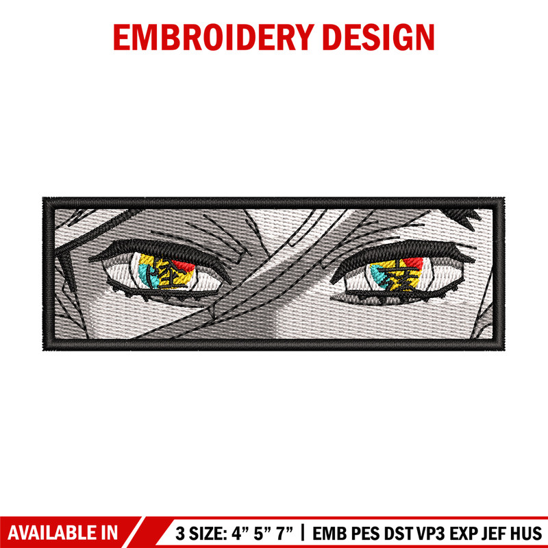 Douma eyes embroidery design, Douma embroidery, Anime design, Embroidery shirt, Embroidery file, Digital download.jpg