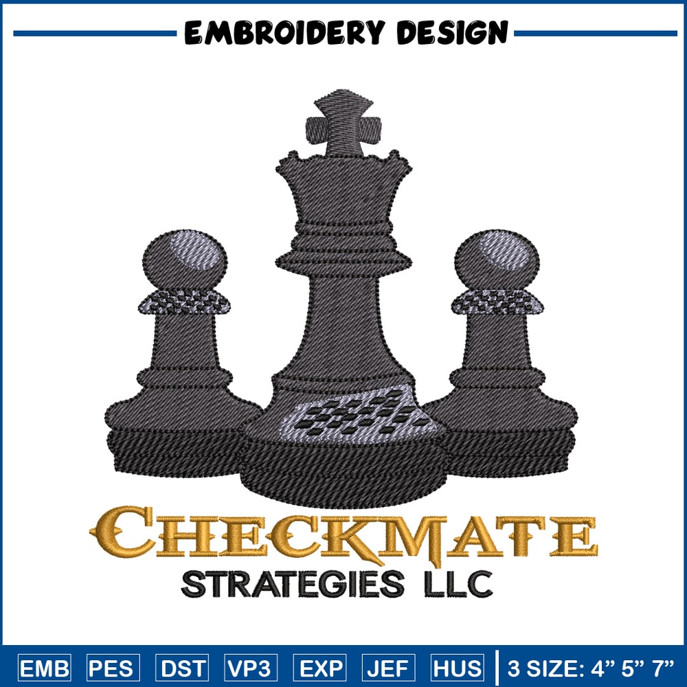 Checkmate Logo embroidery design, Checkmate Logo embroidery, embroidery file, logo design, logo shirt, Digital download.jpg