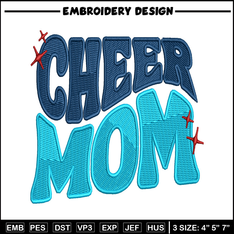 Cheer mom Logo embroidery design, Cheer mom Logo embroidery, embroidery file, logo design, logo shirt, Digital download.jpg