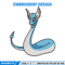 Dragonair embroidery design, Pokemon embroidery, Anime design, Embroidery shirt, Embroidery file, Digital download.jpg