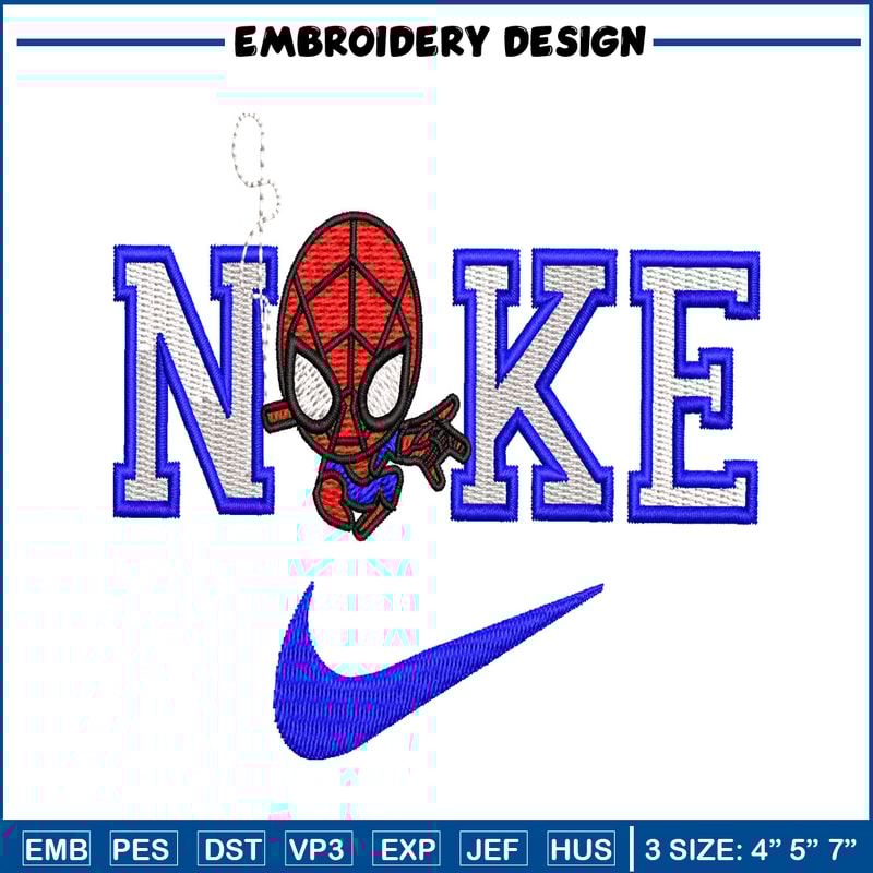 Chibi Spiderman embroidery design, Chibi Spiderman embroidery, logo design, embroidery file, Digital download..jpg