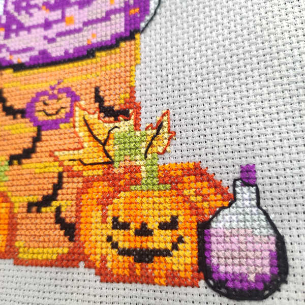 Halloween pumpkin Cross stitch jpeg