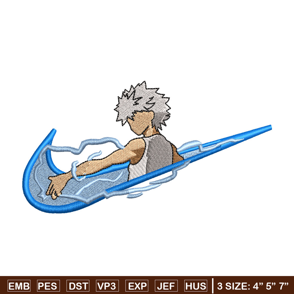 Killua Zoldyck Nike embroidery design, Hunter x hunter embroidery, Nike design, anime design, Digital download.jpg
