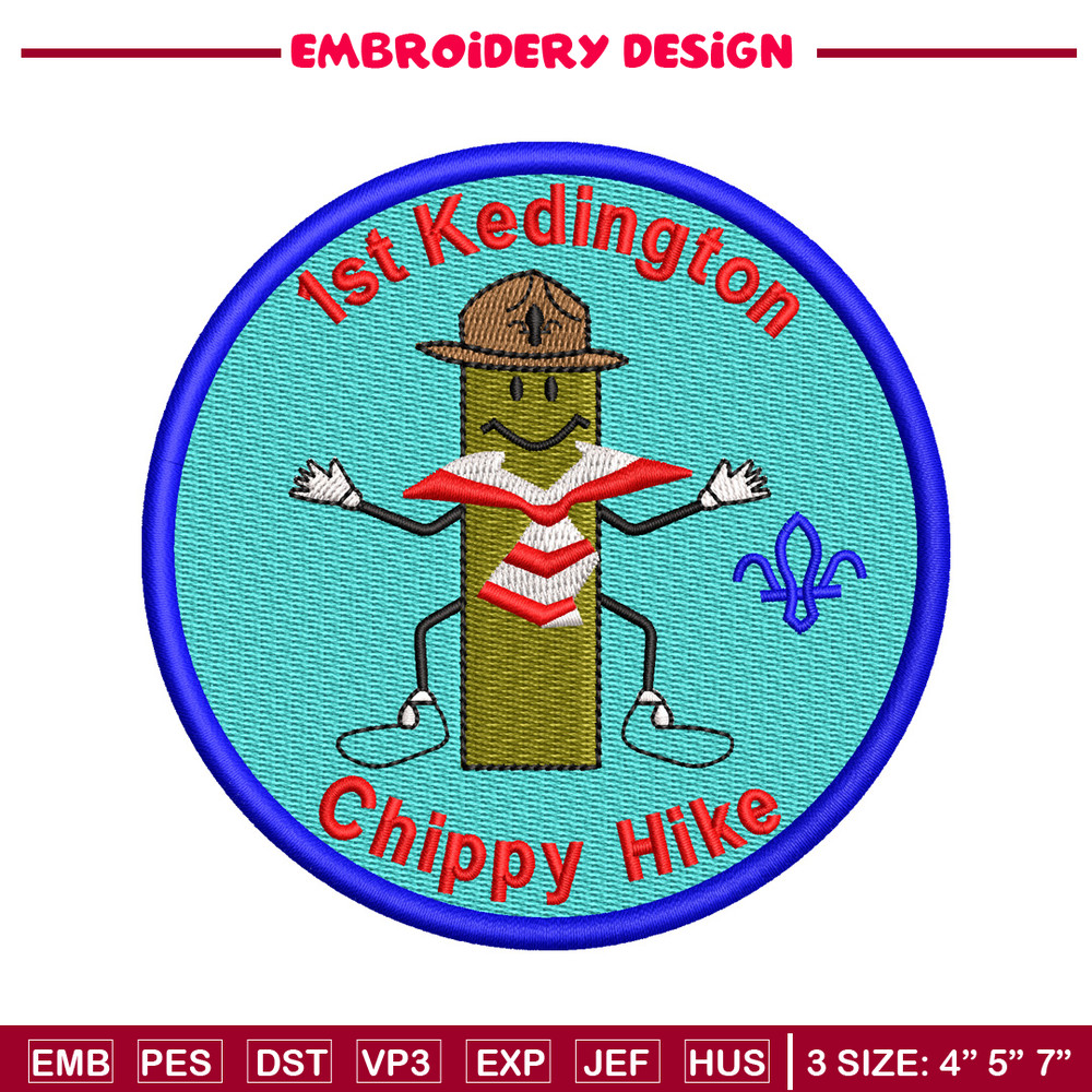Chippy Hike logo embroidery design, Chippy Hike embroidery, embroidery file, logo design, logo shirt, Digital download.jpg