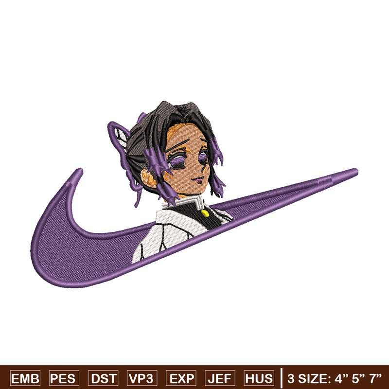 Kochou Shinobu Nike embroidery design, Kimetsu no Yaiba embroidery, Nike design, anime design, Digital download.jpg