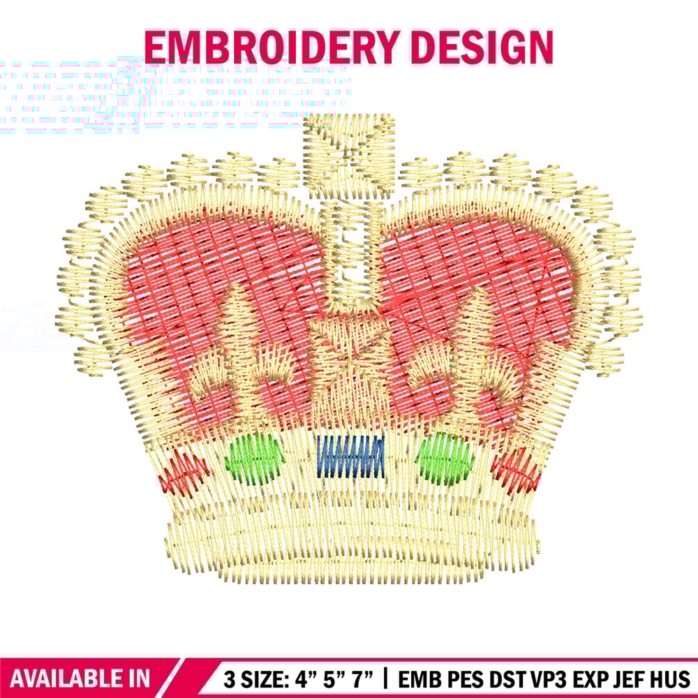 Crown embroidery design, Crown logo embroidery, logo design, Embroidery shirt, logo shirt, Instant download.jpg