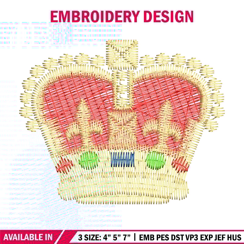 Crown embroidery design, Crown logo embroidery, logo design, Embroidery shirt, logo shirt, Instant download.jpg