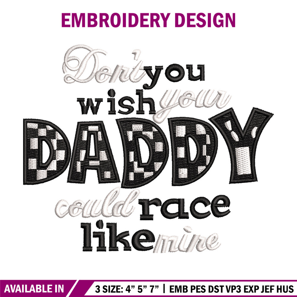 Dady logo embroidery design, Logo embroidery, Embroidery file, Embroidery shirt, Emb design, Digital download.jpg