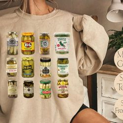 canned pickles sweatshirt, pickle shirt, pickle crewneck sweatshirt, pickle lovers hoodie, pickle crewneck sweatshirt