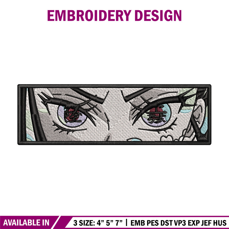 Daki eyes embroidery design, Daki embroidery, Embroidery shirt, Embroidery file, Anime design, Digital download.jpg