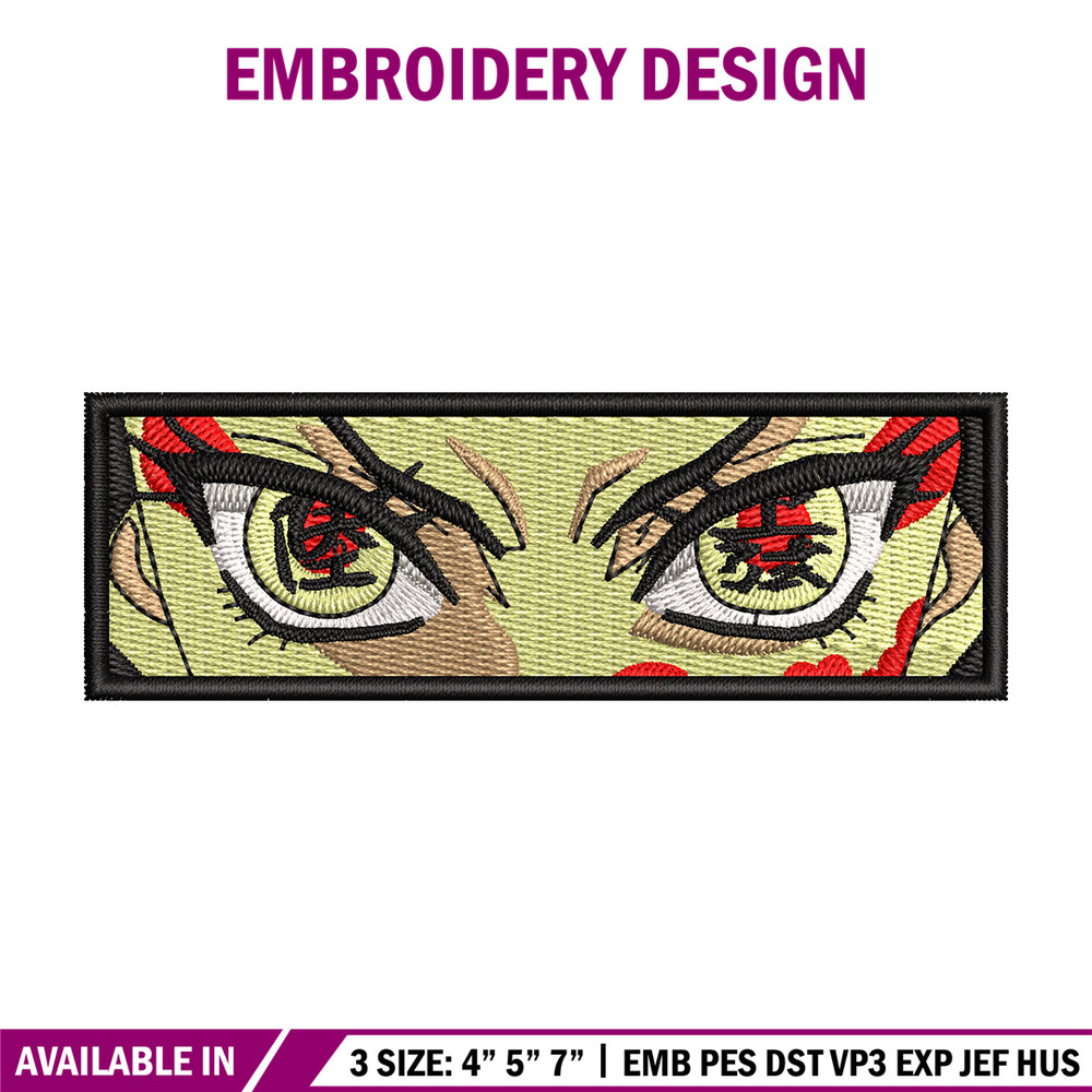 Daki eyes embroidery design, Demon slayer embroidery, Anime design, Embroidery shirt, Embroidery file, Digital download.jpg