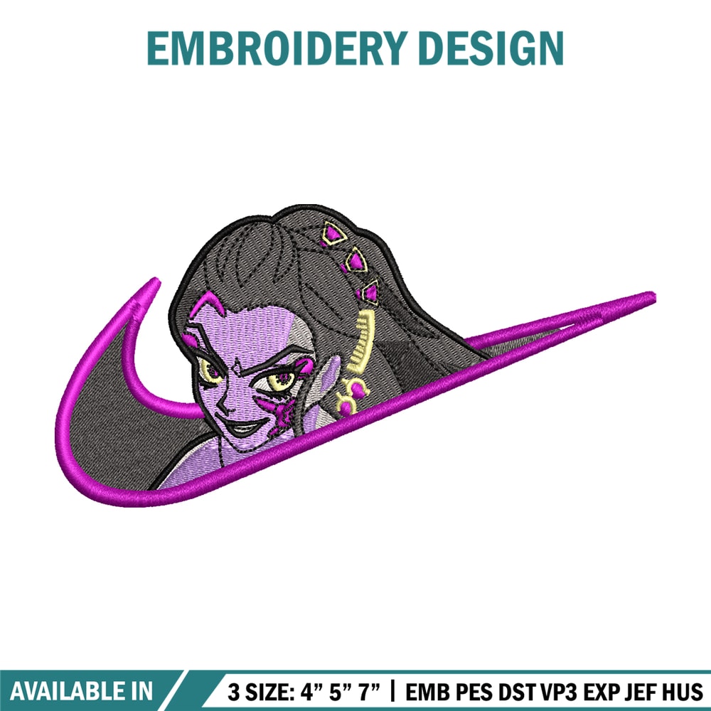 Daki nike embroidery design, Kimetsu no Yaiba embroidery, nike design, anime design, anime shirt, Digital download.jpg
