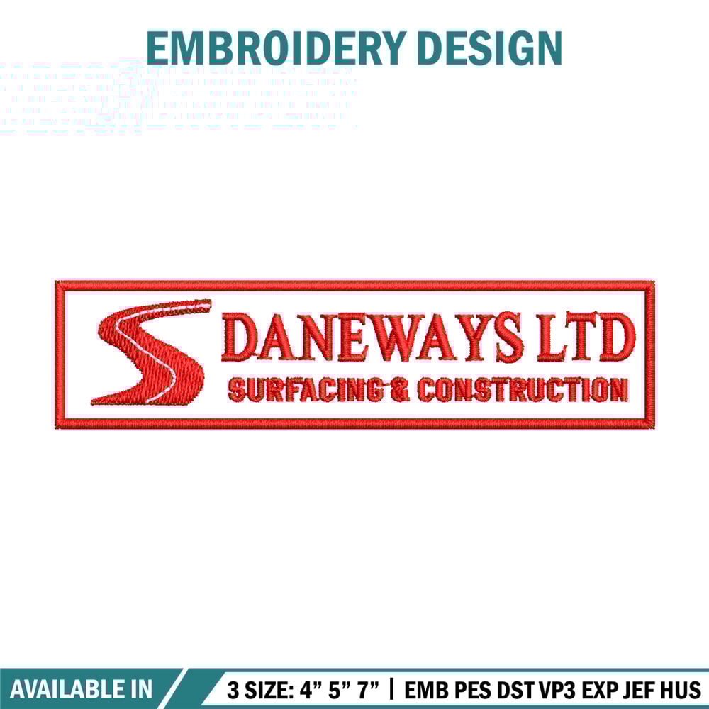Daneways logo embroidery design, Daneways logo embroidery, logo design, Embroidery shirt, logo shirt, Instant download.jpg