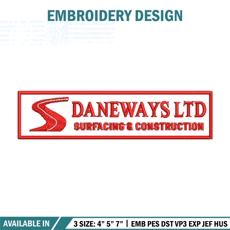 Daneways logo embroidery design, Daneways logo embroidery, logo design, Embroidery shirt, logo shirt, Instant download.jpg