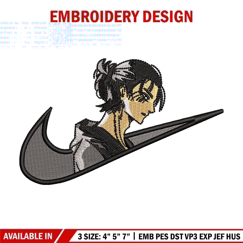 Eren x nike embroidery design, Aot embroidery, Embroidery file, Embroidery shirt, Nike design, Digital download.jpg
